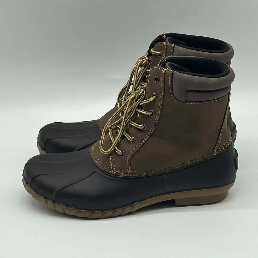 ALEADER Waterproof Shell Fur Lined Insulated Winter Snow Boots Men's Size 10